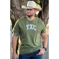 Camiseta TXC 19737P Plus Size Verde Militar