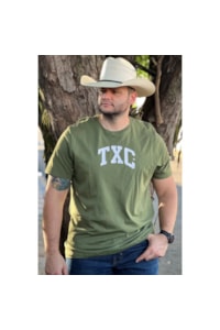 Camiseta TXC 19737P Plus Size Verde Militar