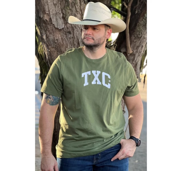 Camiseta TXC 19737P Plus Size Verde Militar