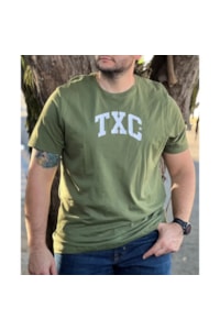 Camiseta TXC 19737P Plus Size Verde Militar