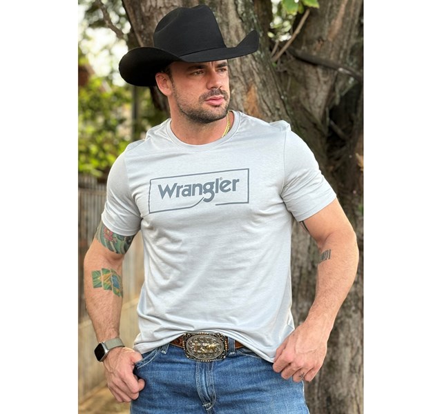 Camiseta Wrangler Cinza WM5500-CZ