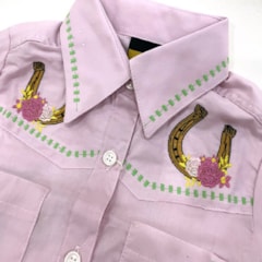 Camisete Country & Cia Infantil Rosa 3165