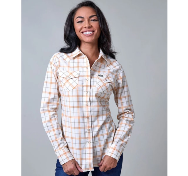 Camisete Kimes Ranch LADIES LUCAS PLAID