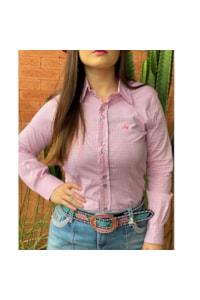 Camisete Laço Forte 3107MLSB Rosa/Branco