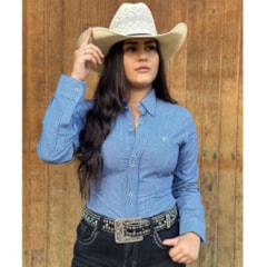 Camisete Laço Forte Azul/Branco 3107XML