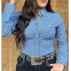 Camisete Laço Forte Azul/Branco 3107XML