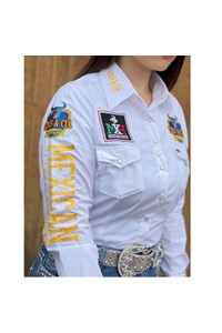 Camisete Mexican Shirts 0073B Branco/Amarelo