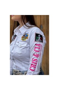 Camisete Mexican Shirts 0073B Branco/Rosa
