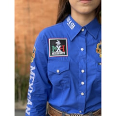 Camisete Mexican Shirts Azul Royal 0073B