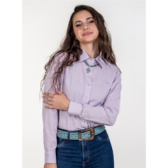 Camisete Miss Country Classic Rodeo Lilás/Branco 2048