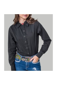 Camisete Miss Country Classic Rodeo Preto 2048