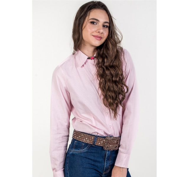 Camisete Miss Country Classic Rosa/Branco 2048