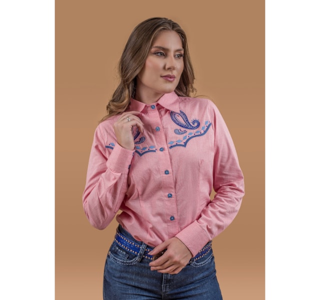 Camisete Miss Country Sense Rosa 2051