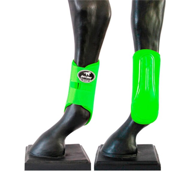 Caneleira Curta Boots Horse Verde Neon 1485 BH-11