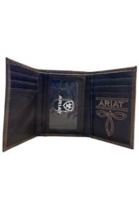 Carteira Ariat De Couro Marrom A3553502