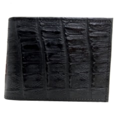 Carteira Cincow Print de Crocodilo CW9157 Preto