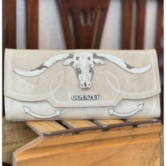 Carteira Goyazes Waco Off White/Atanado Bovino C-2517