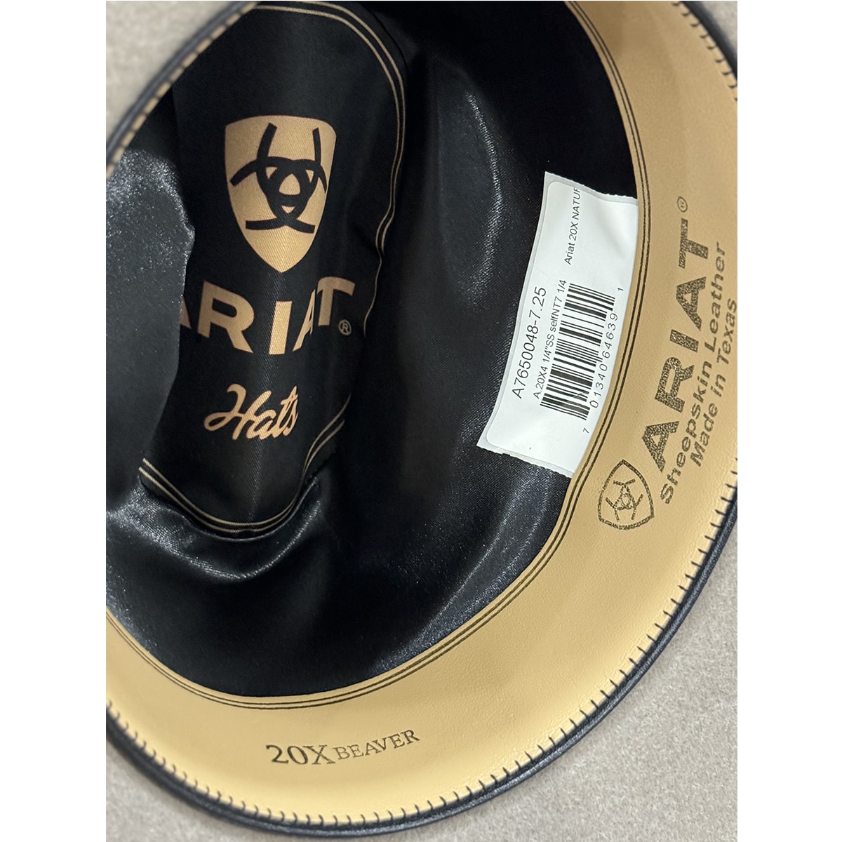 Chapéu Ariat 20x Beaver Natural A7650048 | Cris & Cia