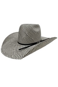 Chapéu Mexican Hats 30X Sanluis Palha Preto/Branco