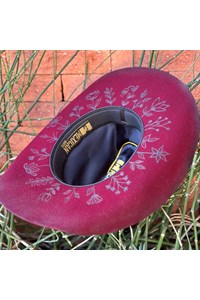 Chapéu Mexican Hats Wildflower Vinho 12419 - Personalizado