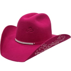 Chapéu Pralana Arizona Aba 10 Strass II Rosa 12488