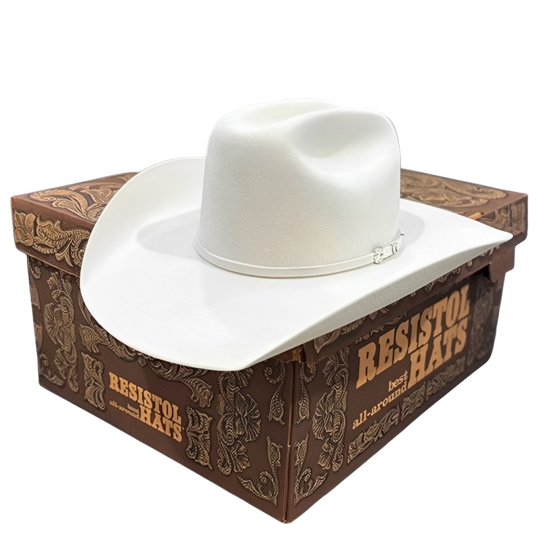 Chapéu Resistol 40X Beaver Arena White | Cris & Cia