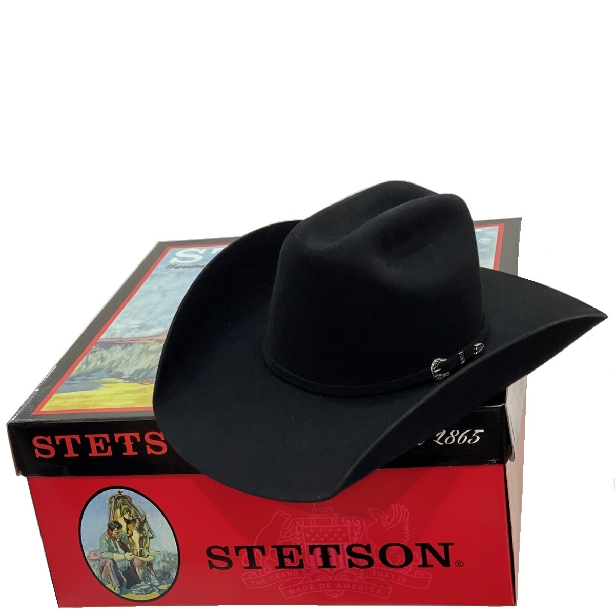 Chapéu Stetson 3x 64433 Preto | Cris & Cia