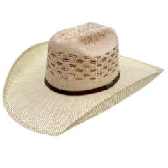 Chapéu Stetson Palha 20x 65303 Marrom e Bege