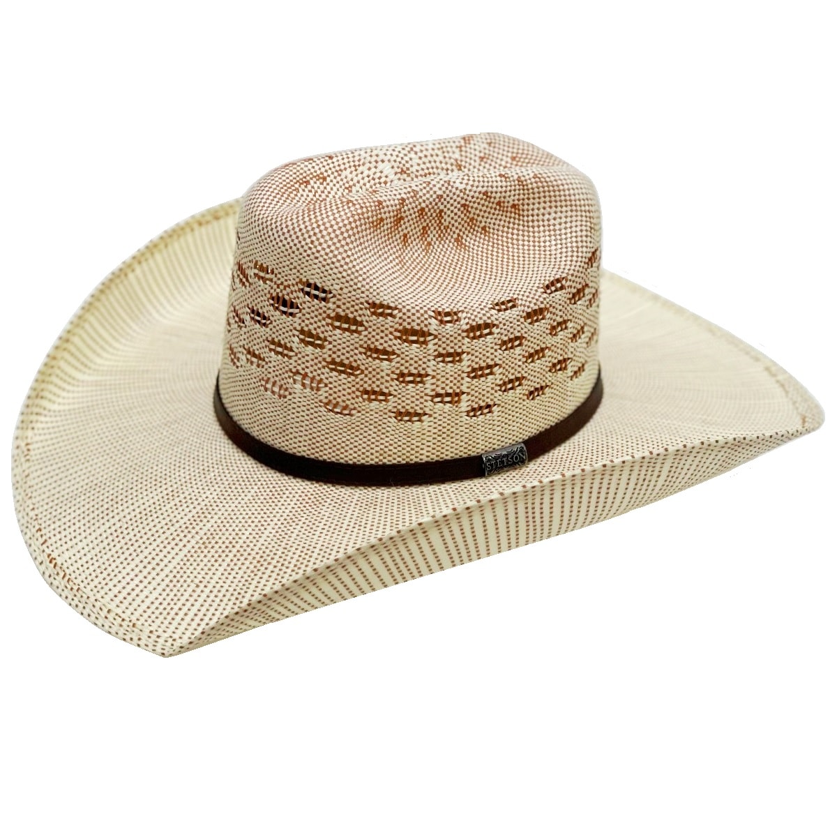 Chapéu Stetson Palha 20x 65303 Marrom e Bege | Cris & Cia