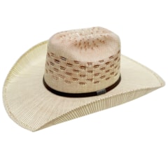 Chapéu Stetson Palha 20x 65303 Marrom e Bege