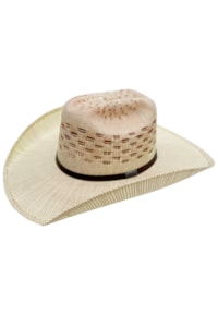 Chapéu Stetson Palha 20x 65303 Marrom e Bege