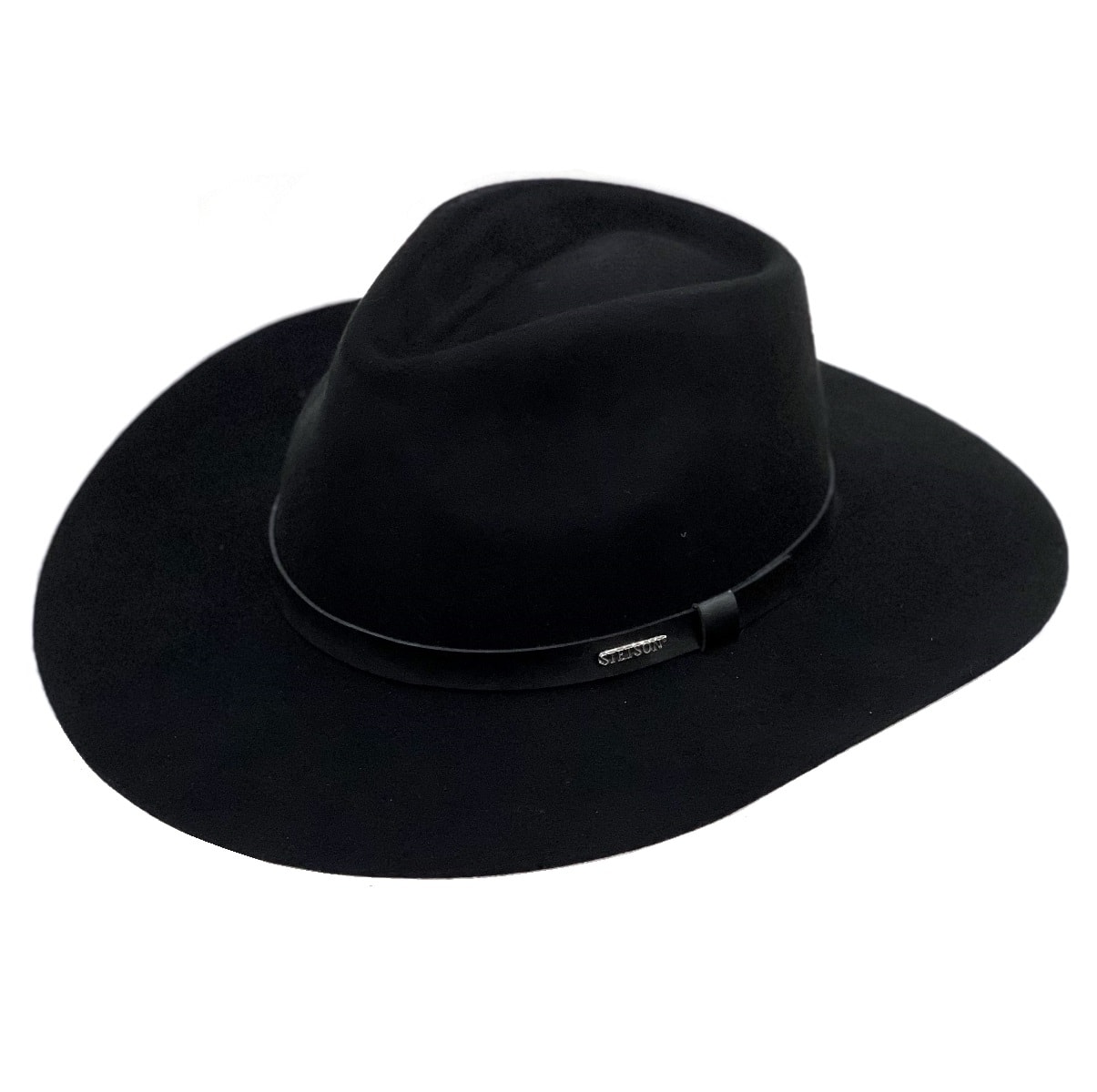 50s Vintage stetson Zephyr 1/4 58cm 黒 Chapéu Stetson Preto 64007 | Cris & Cia