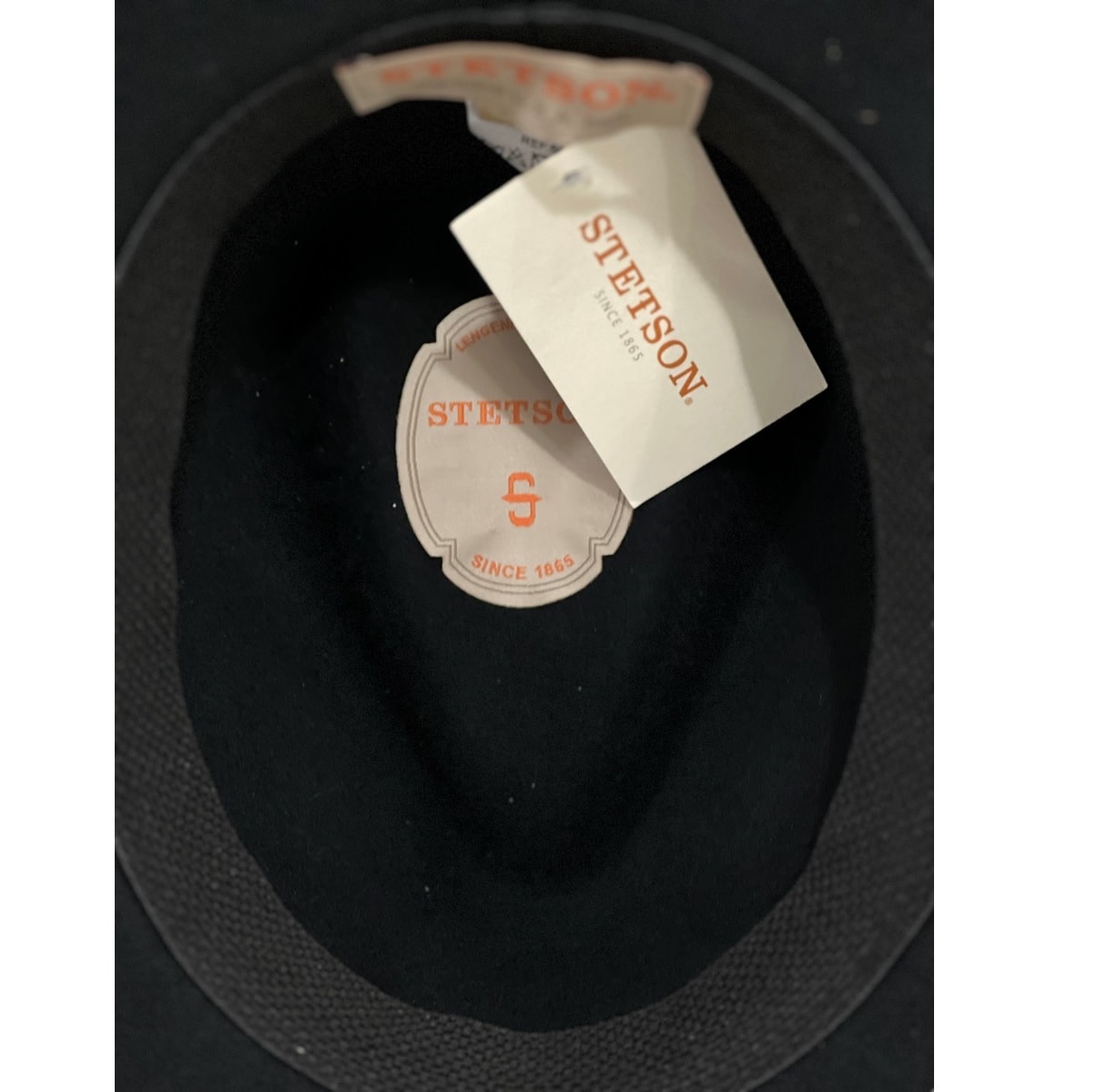 50s Vintage stetson Zephyr 1/4 58cm 黒 Chapéu Stetson Preto 64434 | Cris & Cia