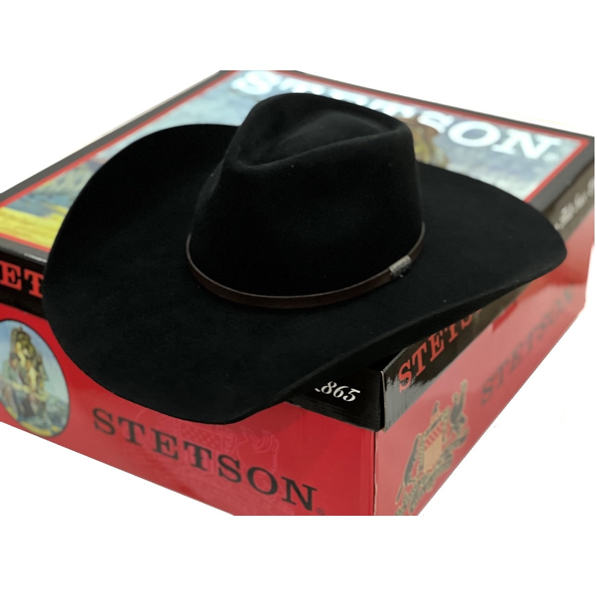 G*p様 STETSON STETSONIAN repro 58 7 1/4 m Chapéu Country Stetson de Feltro Pino Carneira Elástica Ref
