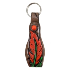Chaveiro Paul Western Couro Entralhado 002A