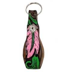 Chaveiro Paul Western Couro Entralhado 002A
