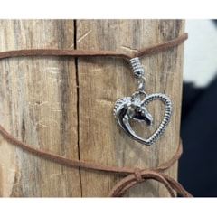 Choker MIN-004 Marrom/Prata
