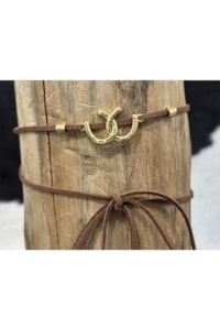 Choker MIN-011 Marrom/Dourado