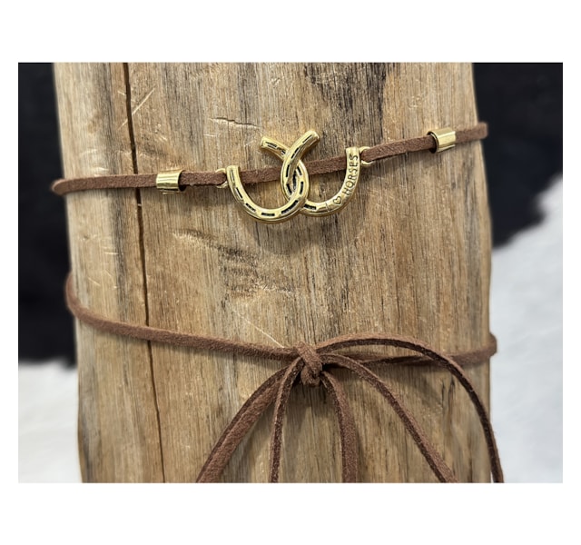 Choker MIN-011 Marrom/Dourado