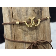 Choker MIN-011 Marrom/Dourado