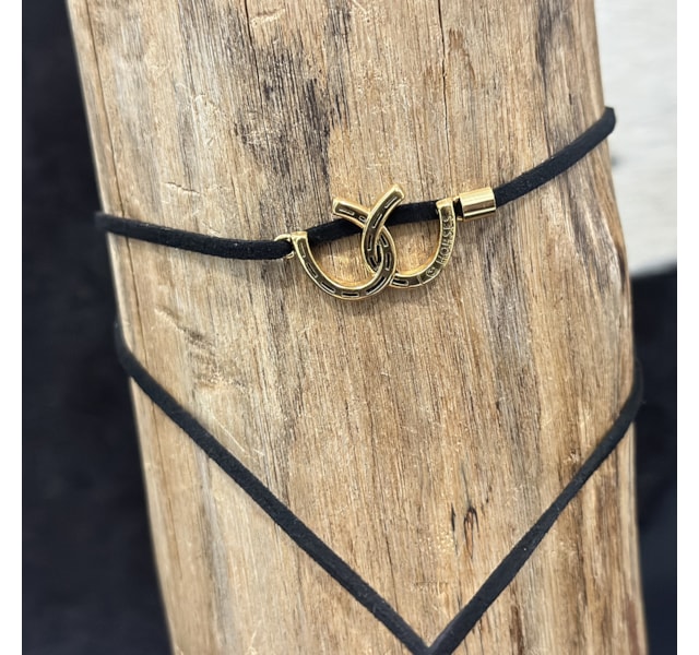 Choker MIN-011 Preto/Dourado