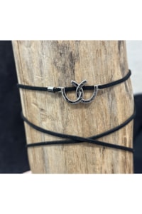 Choker MIN-012 Preto/Prata