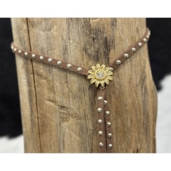 Choker MIN-013 Marrom/Dourado