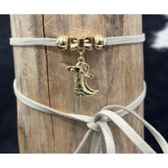 Choker MIN-014 Cru/Dourado