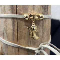 Choker MIN-014 Cru/Dourado