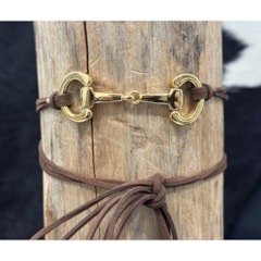 Choker MIN-017 Marrom/Dourado