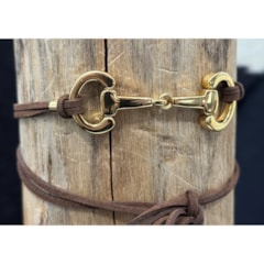 Choker MIN-017 Marrom/Dourado