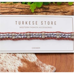 Choker Turkese Store Hand Vegas CH402