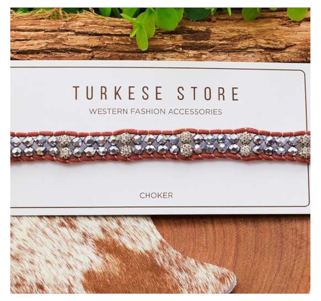 Choker Turkese Store Hand Vegas CH402