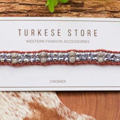 Choker Turkese Store Hand Vegas CH402